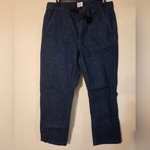 J. Crew Men's Relaxed Fit Dark Blue Jeans